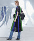 Stripe Lace Panel Dress